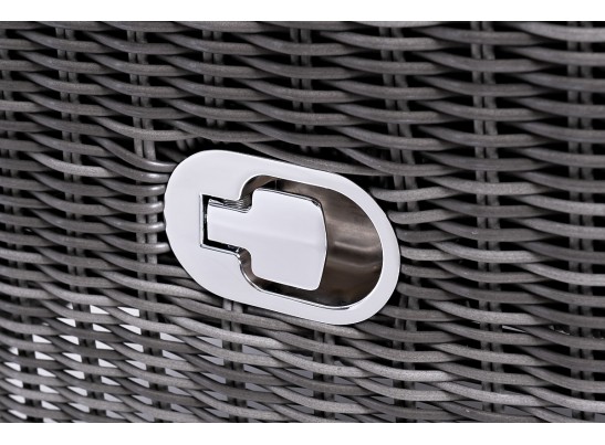 "Форио" кресло раскладное плетеное, цвет графит в Кургане