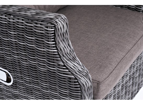"Форио" кресло раскладное плетеное, цвет графит в Кургане