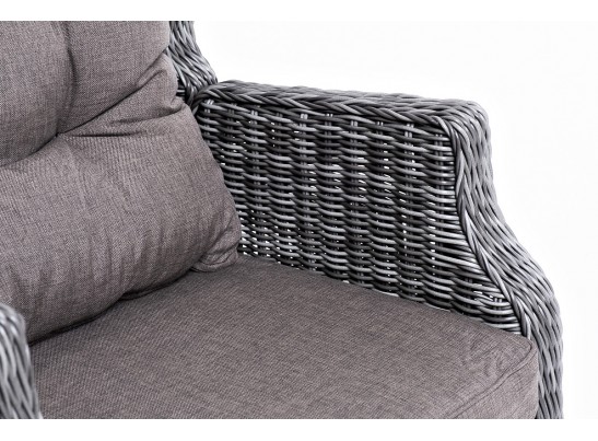 "Форио" кресло раскладное плетеное, цвет графит в Кургане