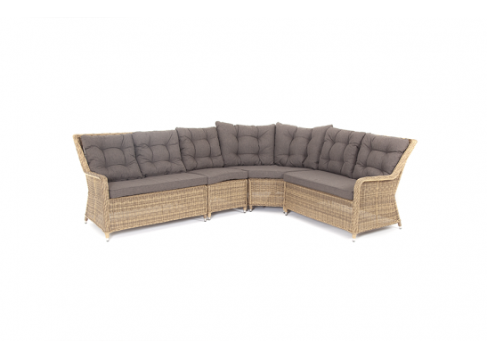 "Бергамо" модульный диван из ротанга, цвет соломенный в Кургане