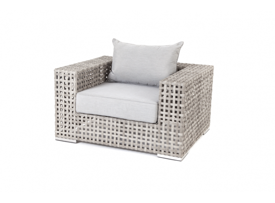 "Тито" плетеное кресло из искусственного ротанга, цвет серый в Кургане