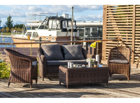 "Кон Панна С" лаунж зона из искусственного ротанга, цвет коричневый в Кургане