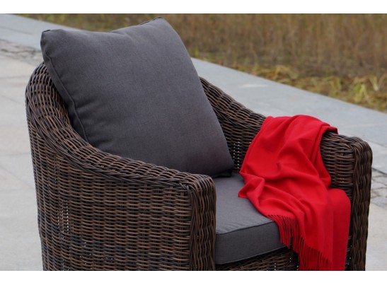 "Кон Панна" кресло из искусственного ротанга, цвет коричневый в Кургане