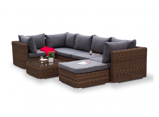 "Лунго" журнальный столик плетеный, цвет коричневый в Кургане