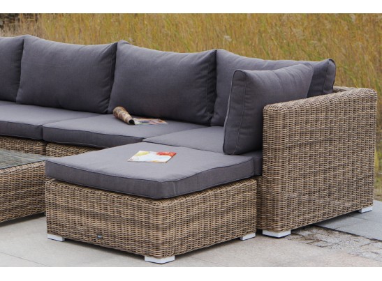 "Лунго" трансформирующаяся лаунж-зона из искусственного ротанга, цвет соломенный в Кургане