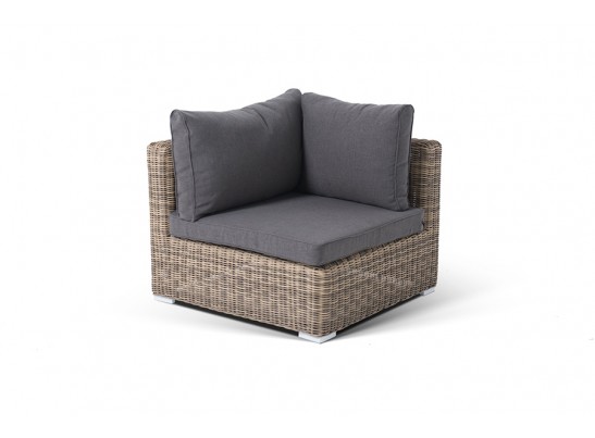 "Лунго" трансформирующийся диван из искусственного ротанга, цвет соломенный в Кургане