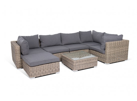 "Лунго" модуль диванный прямой с подушками, цвет соломенный в Кургане