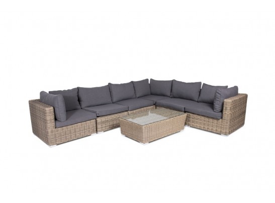 "Лунго" модуль диванный прямой с подушками, цвет соломенный в Кургане