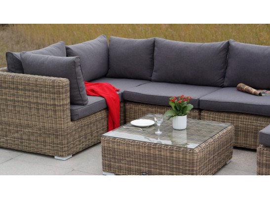 "Лунго" журнальный столик плетеный, цвет соломенный в Кургане