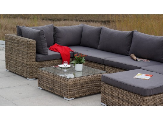 "Лунго" журнальный столик плетеный, цвет соломенный в Кургане