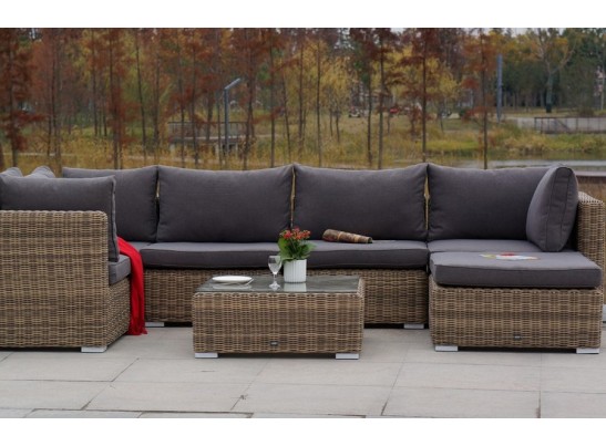 "Лунго" журнальный столик плетеный, цвет соломенный в Кургане