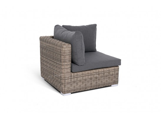 "Лунго" модуль диванный угловой с подушками, цвет соломенный в Кургане