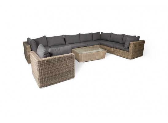 "Лунго" модуль диванный угловой с подушками, цвет соломенный в Кургане