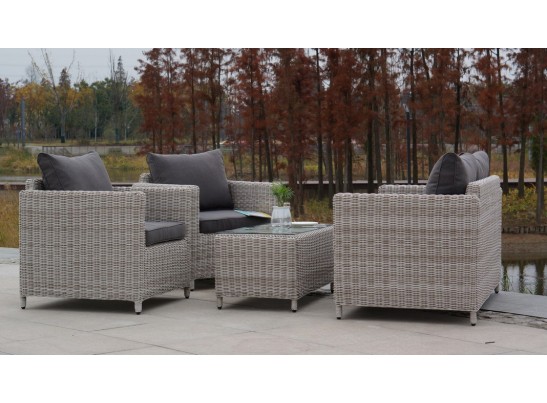 "Кон Панна" столик журнальный из искусственного ротанга, цвет бежевый в Кургане