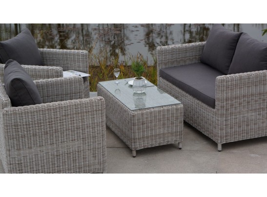 "Кон Панна" столик журнальный из искусственного ротанга, цвет бежевый в Кургане