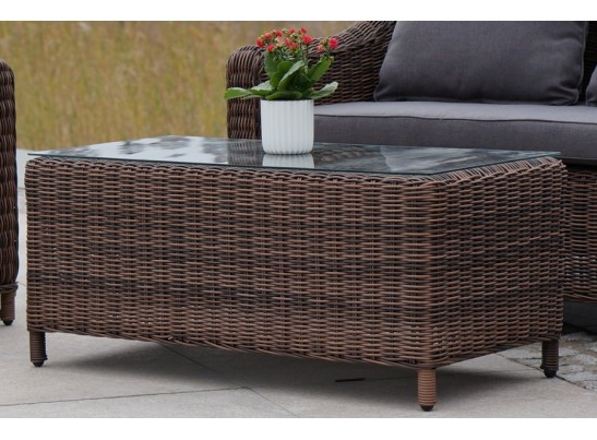 "Кон Панна" столик журнальный из искусственного ротанга, цвет коричневый в Кургане