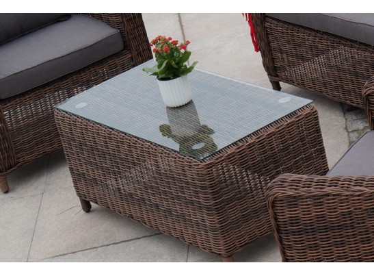 "Кон Панна" столик журнальный из искусственного ротанга, цвет коричневый в Кургане