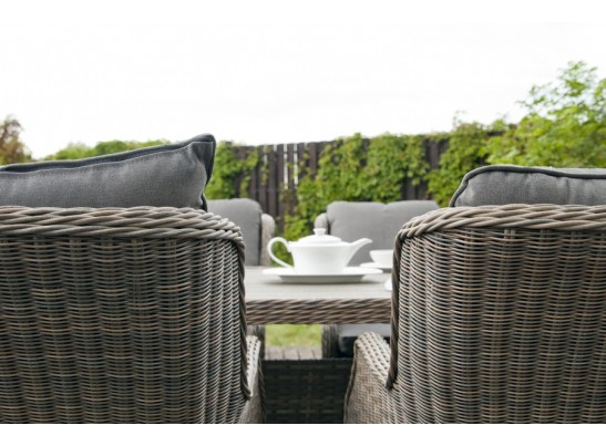 "Неаполь" плетеный стул из искусственного ротанга, цвет серо-соломенный в Кургане