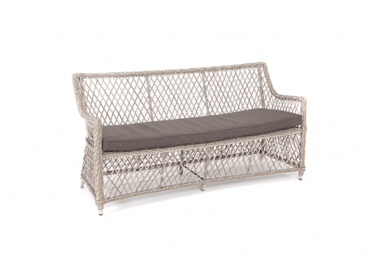 "Латте" диван двухместный из искусственного ротанга, цвет бежевый в Кургане
