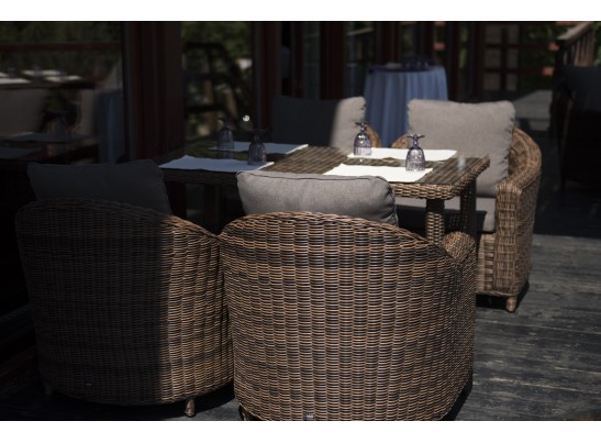 "Кон Панна" кресло из искусственного ротанга, цвет коричневый в Кургане