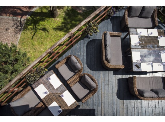 "Кон Панна" кресло из искусственного ротанга, цвет коричневый в Кургане