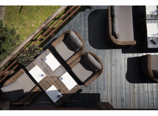 "Кон Панна" кресло из искусственного ротанга, цвет коричневый в Кургане