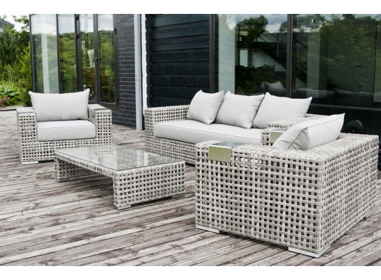 "Тито" плетеное кресло из искусственного ротанга, цвет серый в Кургане