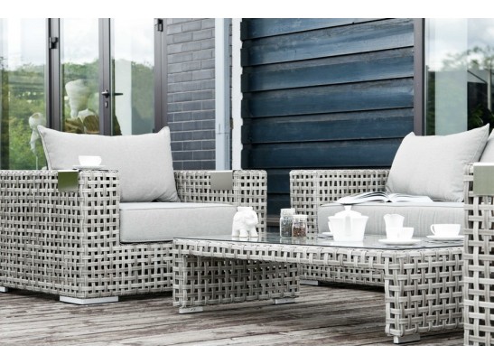 "Тито" плетеное кресло из искусственного ротанга, цвет серый в Кургане