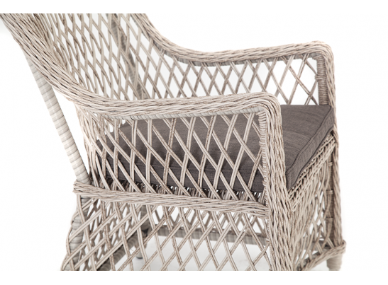 "Латте" плетеное кресло из искусственного ротанга, цвет бежевый в Кургане