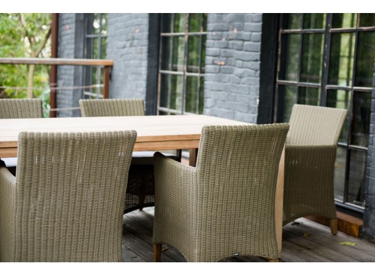 "Витория" деревянный стол из натурального тика, 200х100см в Кургане