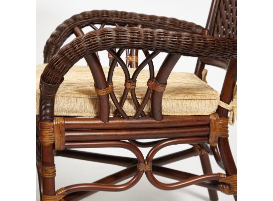 Комплект обеденный "ANDREA GRAND" (стол со стеклом+6 кресел+ подушки)