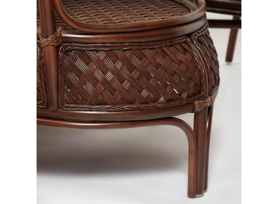 Комплект обеденный "ANDREA GRAND" (стол со стеклом+6 кресел+ подушки)