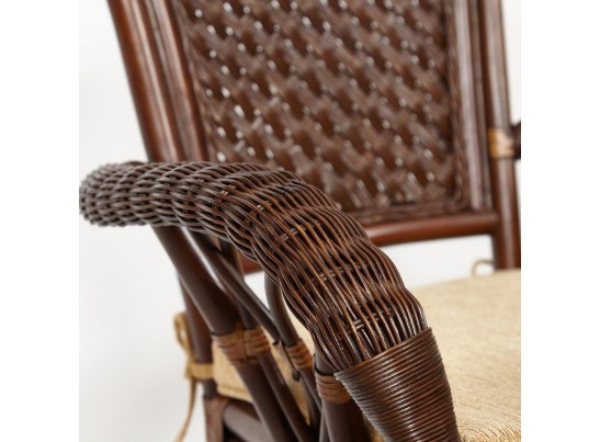 Комплект обеденный "ANDREA GRAND" (стол со стеклом+6 кресел+ подушки)