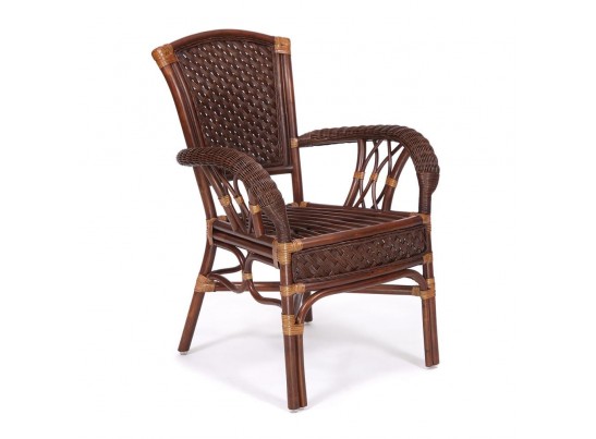 Комплект обеденный "ANDREA GRAND" (стол со стеклом+6 кресел+ подушки)