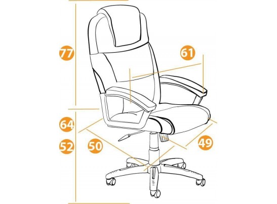 Кресло BERGAMO хром (кожзам/коричневый/светлый) в Кургане