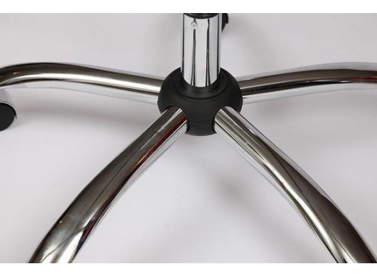 Кресло BERGAMO хром (кожзам/коричневый/светлый) в Кургане