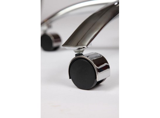 Кресло BERGAMO хром (кожзам/коричневый/светлый) в Кургане