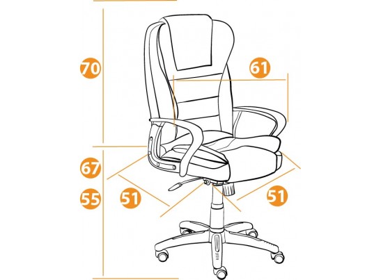 Кресло BARON (кожзам/бежевый) в Кургане