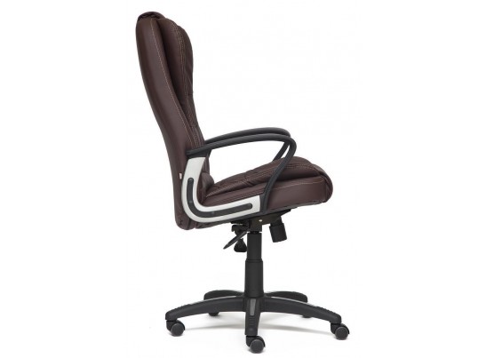 Кресло BARON (кожзам/коричневый/перфорированный) в Кургане