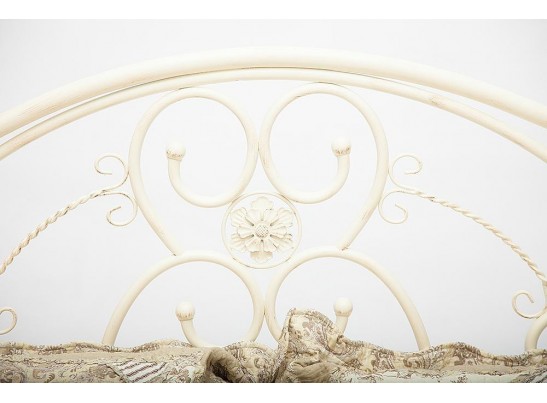 Кровать металлическая ELIZABETH 180 Античный белый (Antique White)