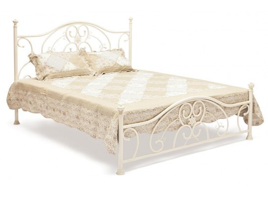 Кровать металлическая ELIZABETH 140 Античный белый (Antique White)