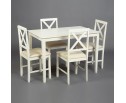 Обеденный комплект эконом Хадсон (стол + 4 стула)/ Hudson Dining Set