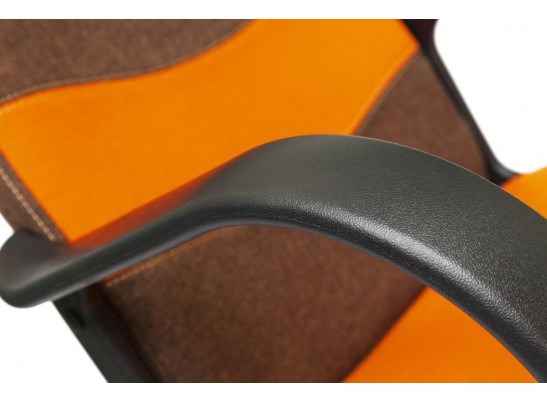 Кресло BAGGI (ткань/коричневый/оранжевый) в Кургане