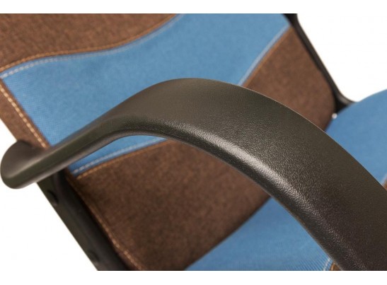 Кресло BAGGI (ткань/коричневый/синий) в Кургане