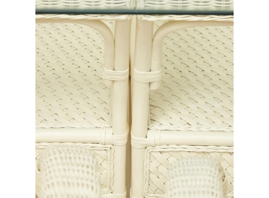 Комплект обеденный "ANDREA GRAND" (стол со стеклом+6 кресел+ подушки)