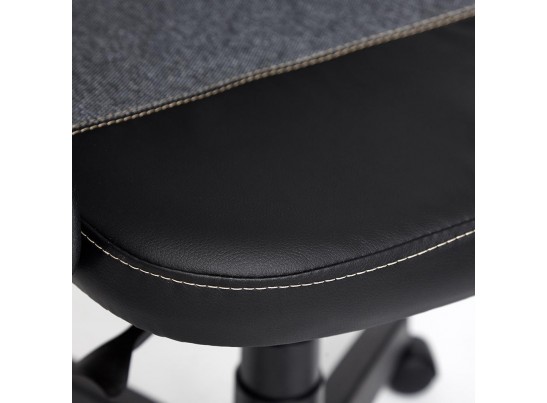 Кресло BAGGI (кожзам/ткань/черный/серый) в Кургане