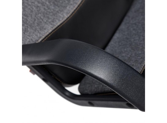 Кресло BAGGI (кожзам/ткань/черный/серый) в Кургане