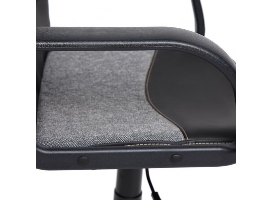 Кресло BAGGI (кожзам/ткань/черный/серый) в Кургане