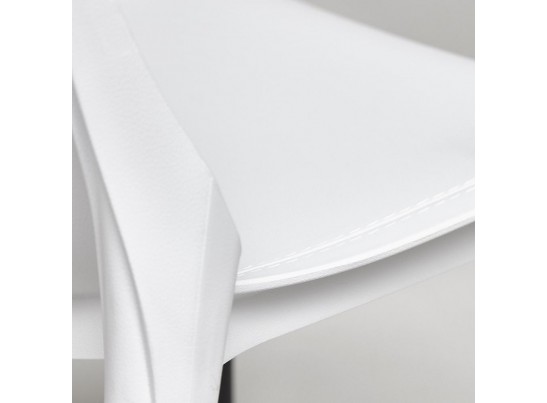 Стул GENIUS (mod 75) белый/черные ножки