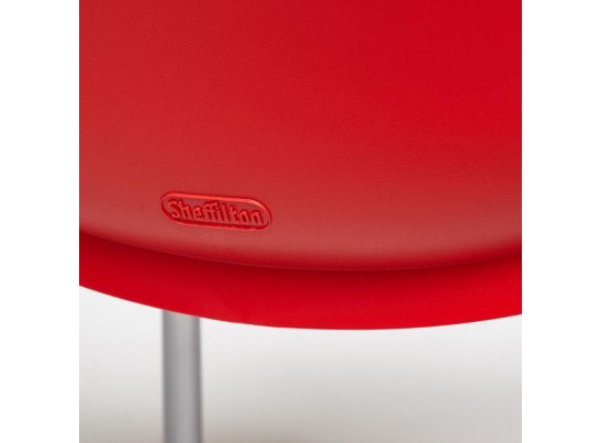 Стул GENIUS (mod 75) красный/ножки хром